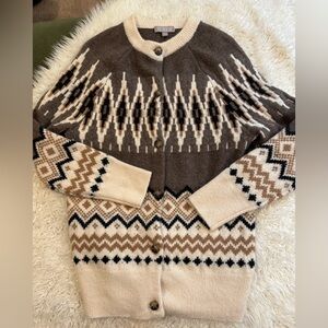 J. Crew fair isle cardigan